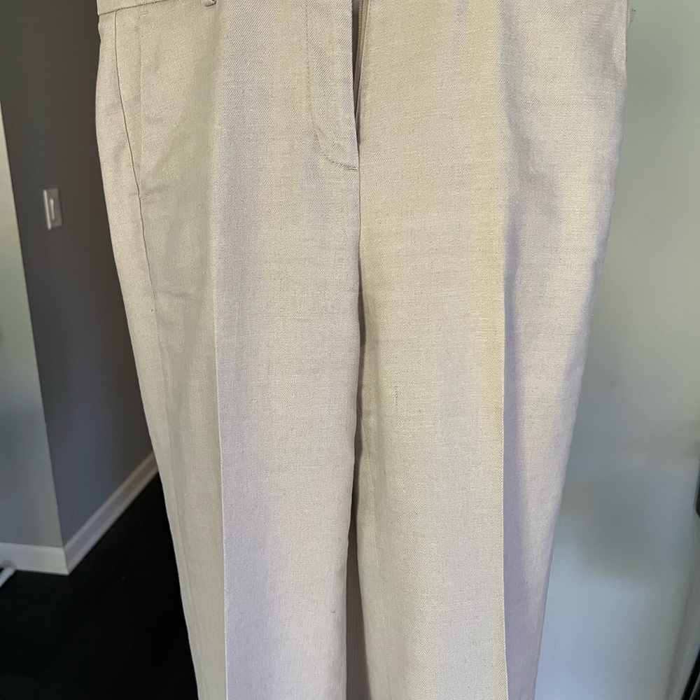 Linen blend women’s trousers